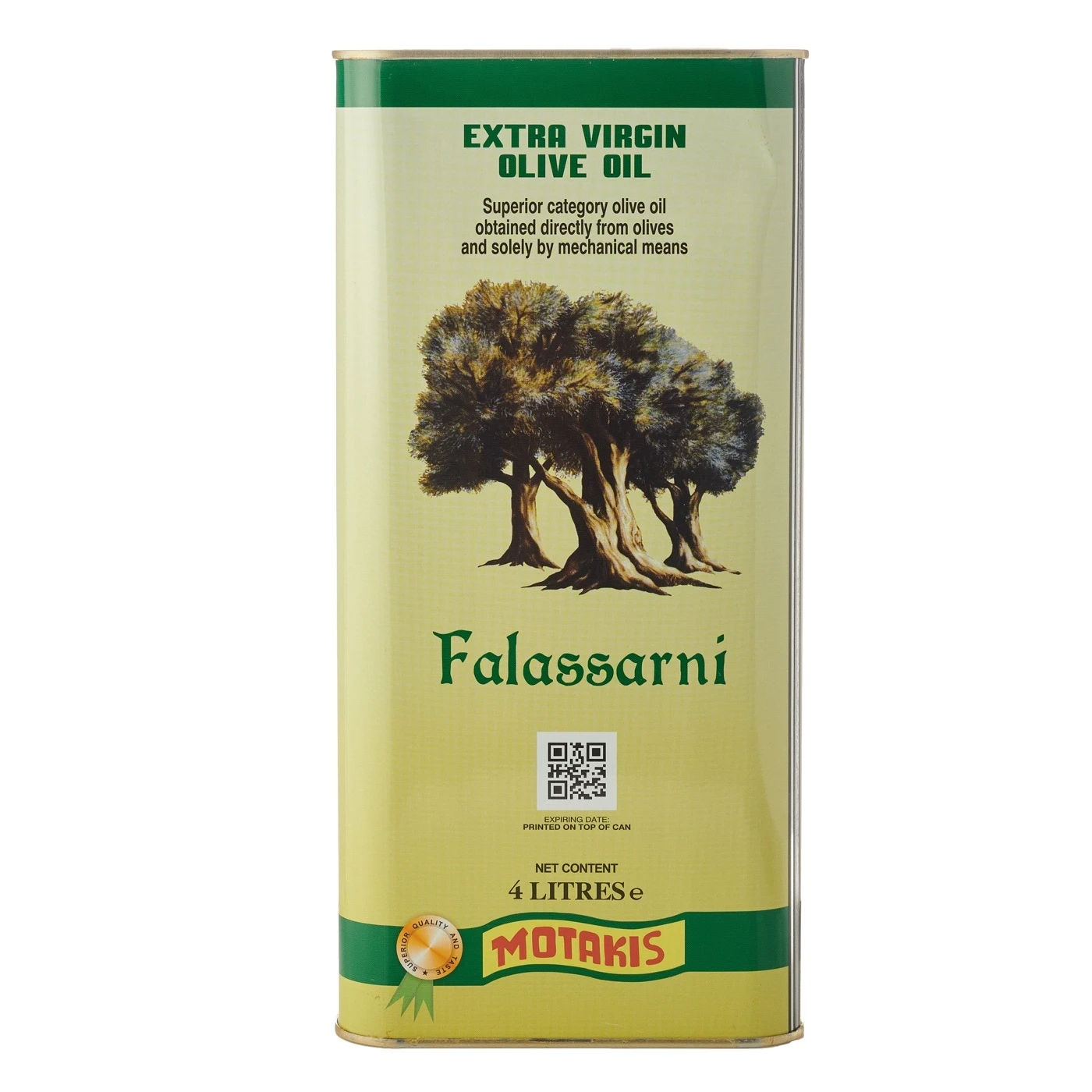 ΕΞΑΙΡΕΤΙΚΟ ΠΑΡΘΕΝΟ ΕΛΑΙΟΛΑΔΟ ΦΑΛΑΣΣΑΡΝΗ TIN 4 LT